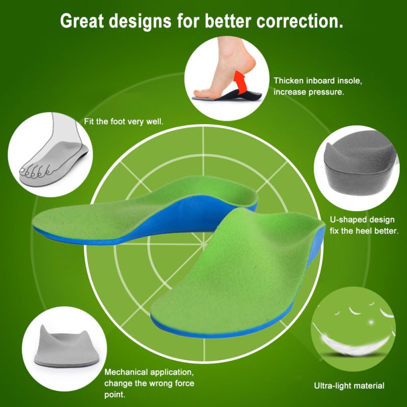 Orthopedic Insoles 3 Sizes Sweat-Wicking - Shock-Absorbing Arch Support for Flat Feet, Running, Hiking Foot Pain Relief - Image 4