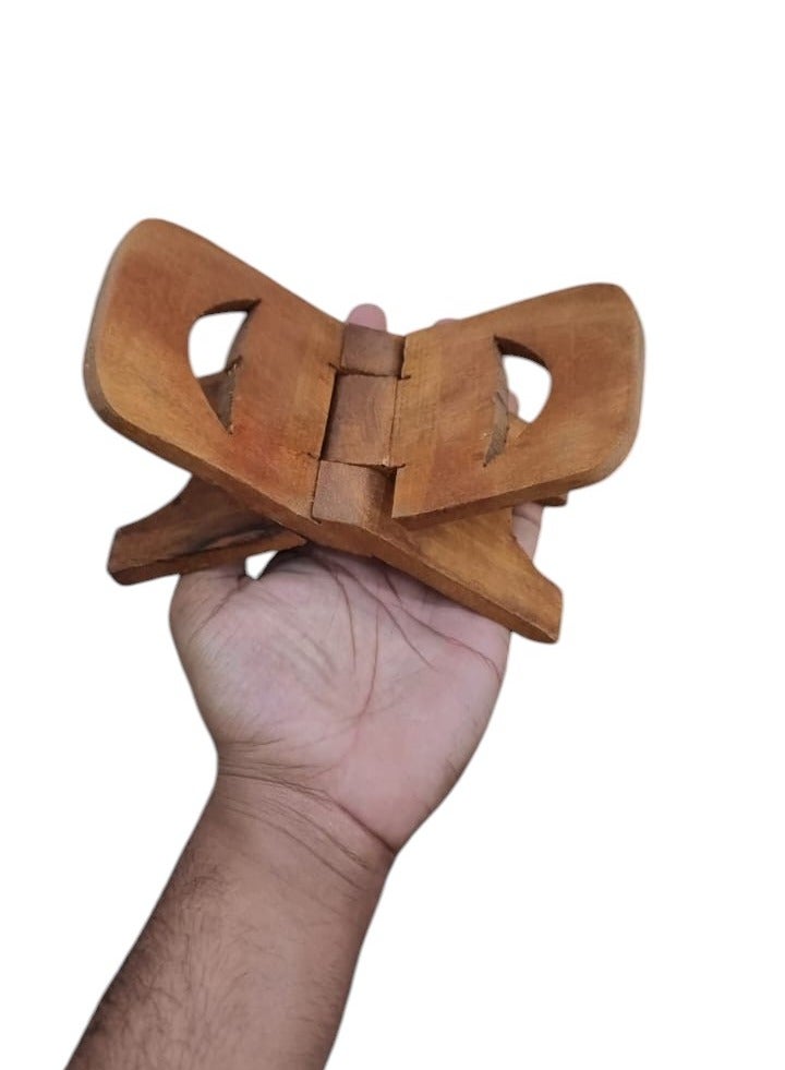 Mini Quran Holder Stand Foldable Hand Made Wooden