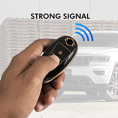 Shopoflux® TPU Key Cover Compatible with Baleno, Breeza, S Cross, Ciaz, Swift 3 Button Smart Key (Black) - Image 3
