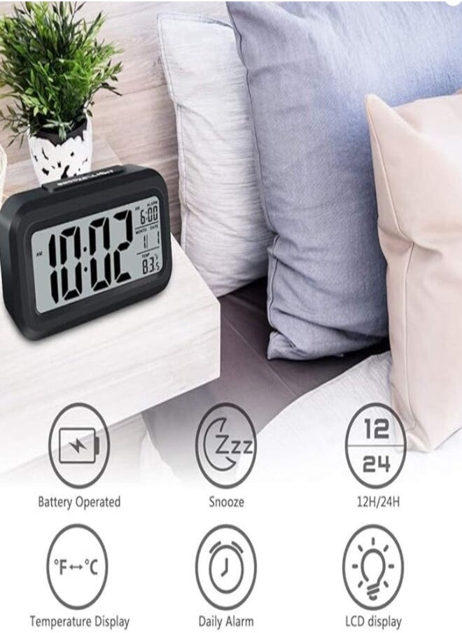 DLC LED Digital Electronic Alarm Clock With Calendar And Thermometer  - Image 5