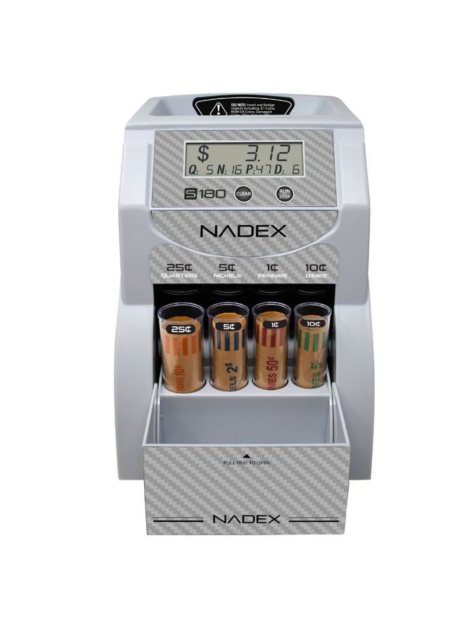 Nadex S180 Coin Sorter, Carbon Fiber - Image 1