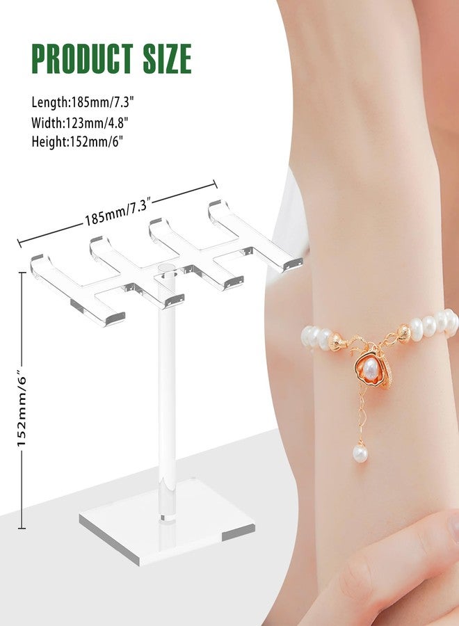 Bigfety Acrylic Bracelet Holder Stand, Holds Lots of Bracelets, Easy to Access, Great Gift for Women - Image 2