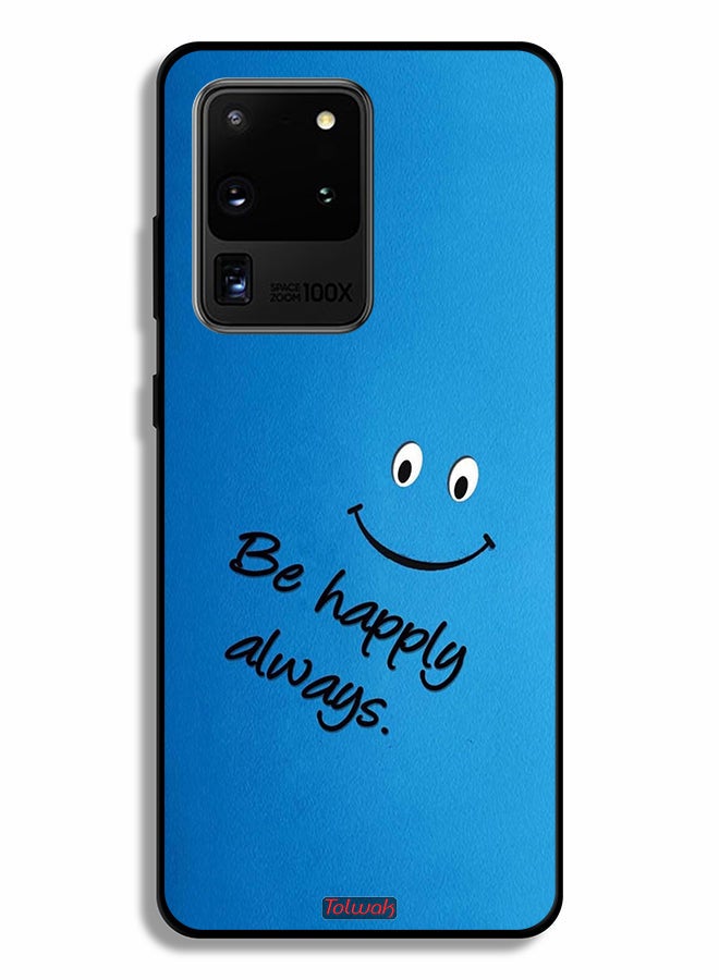 Tolwak Samsung Galaxy S20 Ultra Protective Case Cover Be Happy Always - Image 2