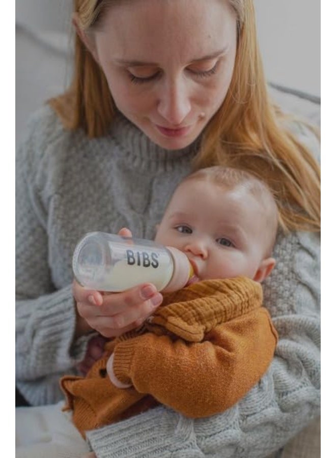 BIBS مجموعة زجاجة حليب بيبس للأطفال 110 مل | خالية من BPA مطاط طبيعي | مصنوعة في الدنمارك | وردي - Image 5