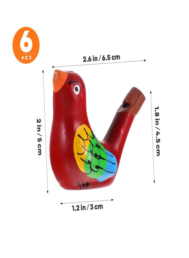TOYANDONA Warbling Bird Whistle 6Pcs Bird Water Whistles- Funny Ceramic s Noise Makers Musical Call Warbling s for Kids Adults Party Favors Kids - Image 3