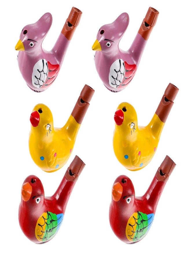 TOYANDONA Warbling Bird Whistle 6Pcs Bird Water Whistles- Funny Ceramic s Noise Makers Musical Call Warbling s for Kids Adults Party Favors Kids - Image 1