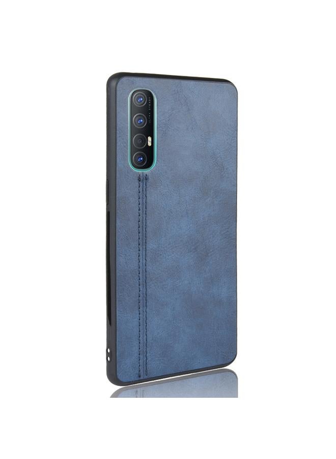 S-TOP Case For Oppo Reno3 Pro Shockproof Sewing Cow Pattern Skin PC + PU + TPU Case - Image 3