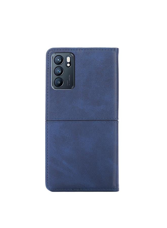 S-TOP Case For OPPO Reno6 5G Cow Texture Magnetic Horizontal Flip Leather Phone Case - Image 3