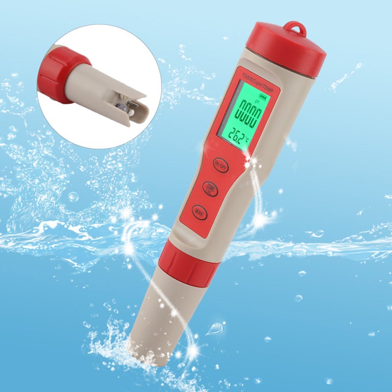 4 in 1 Portable Digital TDS PH EC TEMP Meter Water Quality Tester Purity Test Pen - Image 5