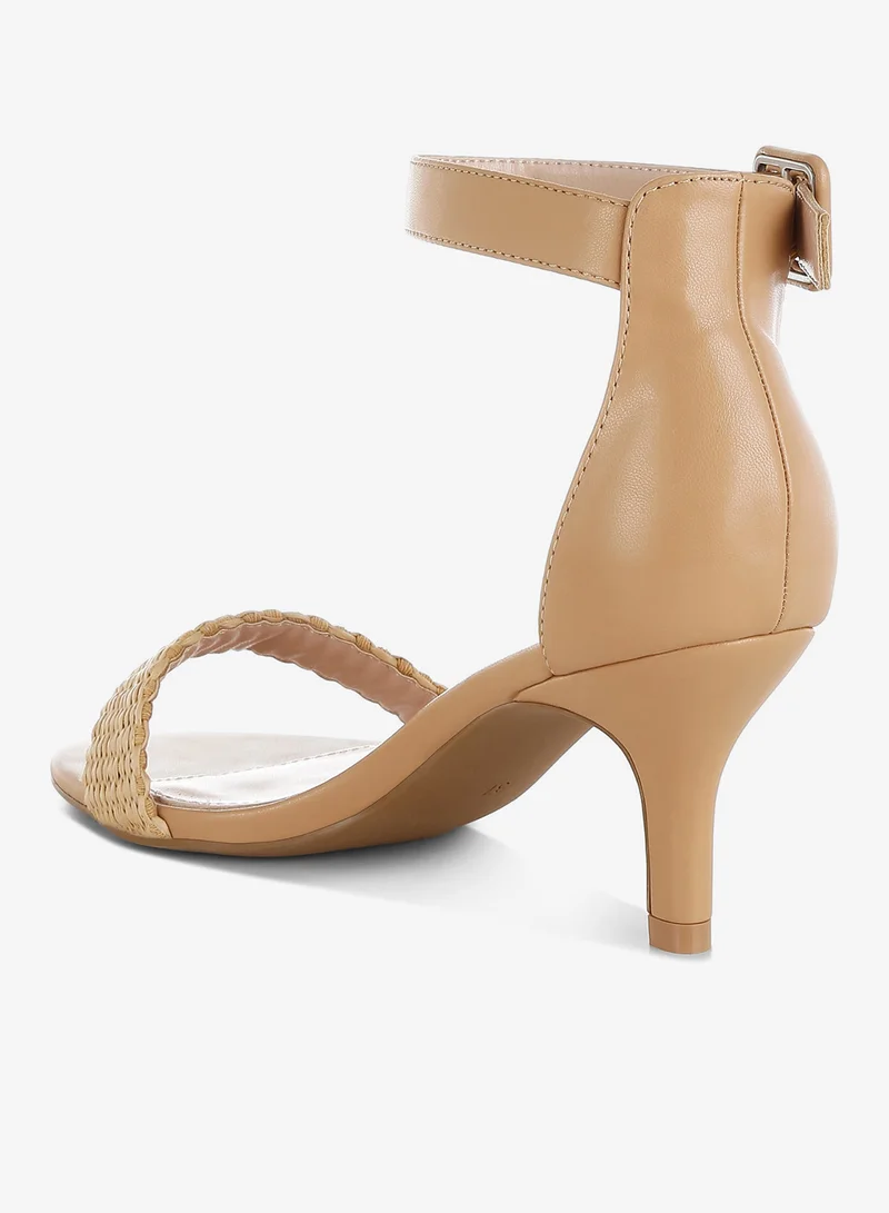 London Rag  London Rag Women's Raffia Kitten Heel Sandals in Natural for Women | Best Price UAE