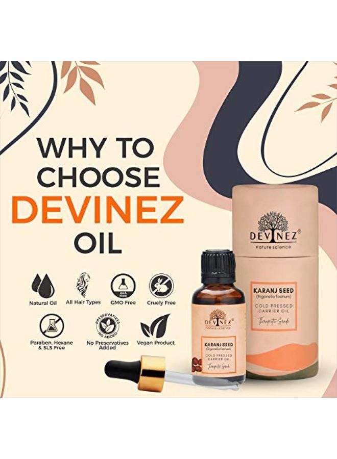 Devinez Karanj Seed/Karanja/Pongamia Seed Cold-Pressed Oil, 15Ml 100% Pure, Natural & Undiluted For Skin & Hair Care - Image 2