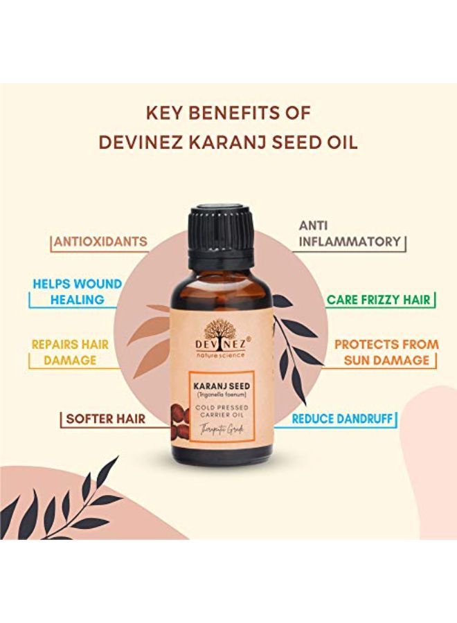Devinez Karanj Seed/Karanja/Pongamia Seed Cold-Pressed Oil, 15Ml 100% Pure, Natural & Undiluted For Skin & Hair Care - Image 5