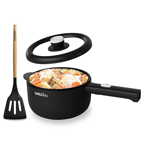 Dezin Electric Cooker, 2L Non-Stick Sauté Pan, Rapid Noodles Cooker, Mini Pot for Ramen with Power Adjustment, Dorm Room Essential - Image 1