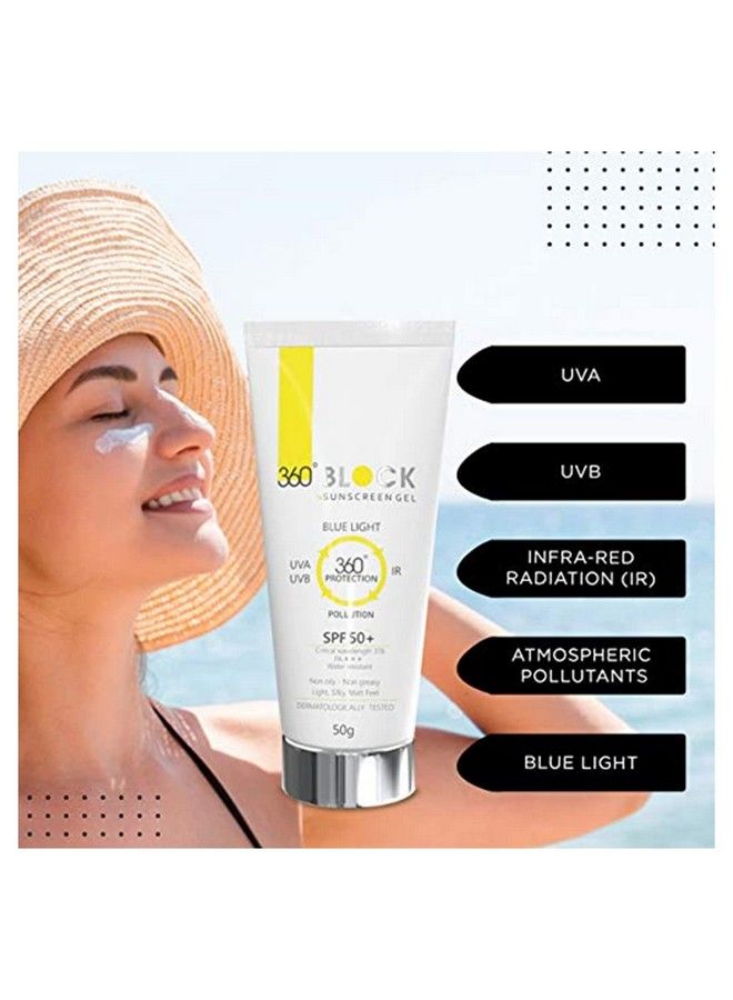 ETHIGLO 360 Block Sunscreen Gel Spf 50+ Protects From Uva Uvb Infrared Radiation (Ir) Blue Light & Atmospheric Pollutants  - Image 4