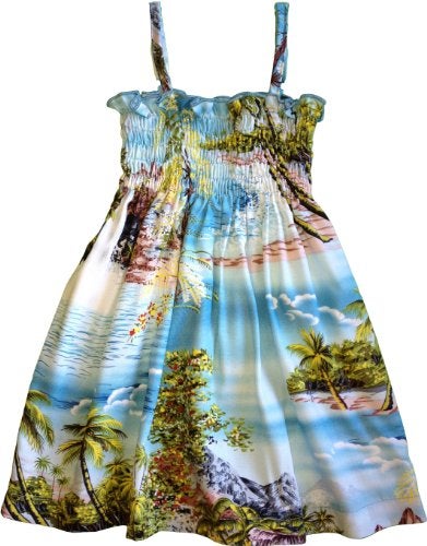 RJC Baby Girls Paradise Island Surf Elastic Tube Top Sundress Blue 24 Months - Image 3