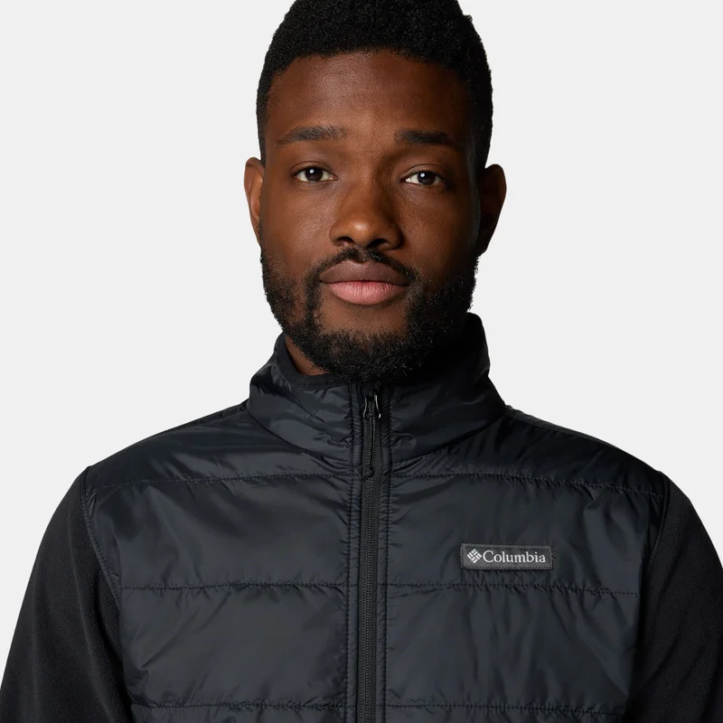 Columbia Black Men's Basin Butte II Hybrid Fleece Jacket for Men | Best Price UAE