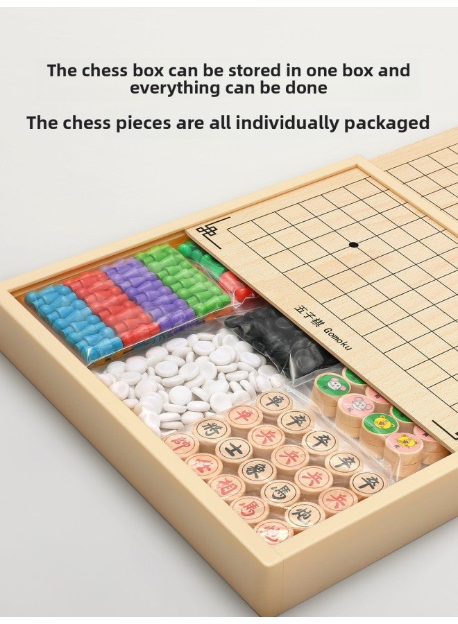 Children's Educational Toys 6 Boys 12 Birthday Gift Girls More Than 10 Net Red Year Explosions Boys 789-Color:[portable Gift Box Model/35 Ways To Play] Bowling + Dandanqi + Flying Chess + Backgammon + Checkers + Single Noble + Meeting (comes With Instructions + Playing Cards)
