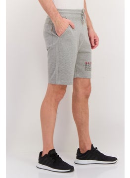 Gazzarrini Men Printed Side Pocket Bermuda Shorts, Heather  Grey  - Image 2
