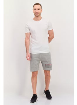 Gazzarrini Men Printed Side Pocket Bermuda Shorts, Heather  Grey  - Image 3