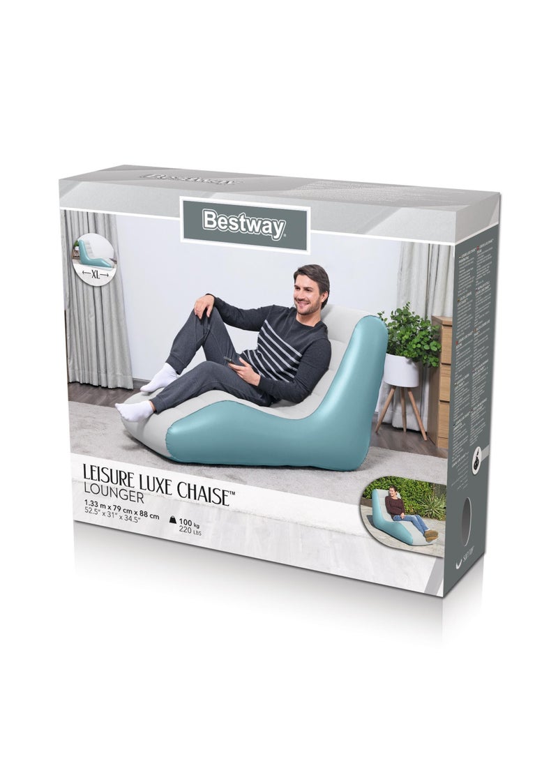 Bestway Bestway® 52.5" x 31" x 34.5"/1.33m x 79cm x 88cm Leisure Luxe Chaise Lounger 75127 - Image 3