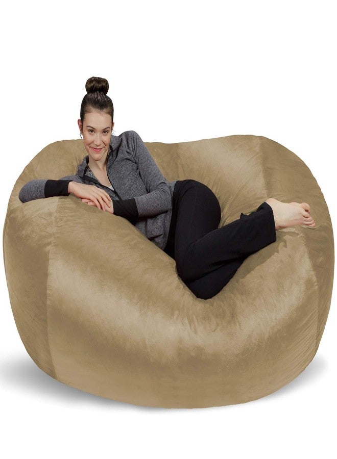 Sofa Sack غطاء كرسي بين باج فقط - لا يشمل البين باج - غطاء بديل، 6 أقدام، لون جملي - Image 1