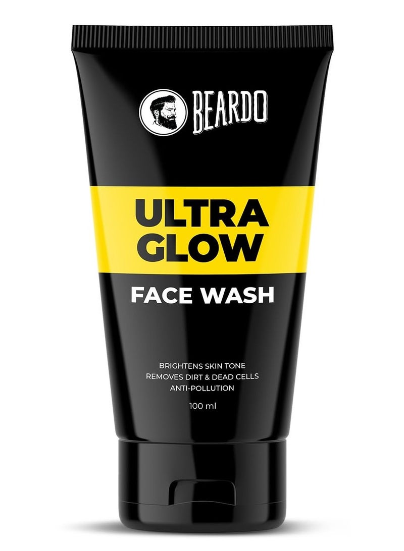 بيردو غسول الوجه ألتراغلو للرجال | الطحالب الحمراء والزنبق الأبيض والمنثول لبشرة مشرقة ومرطبة ومنتعشة | غسول الوجه لتفتيح لون البشرة وإشراقها | مناسب لجميع أنواع البشرة | 100 مل - Image 1