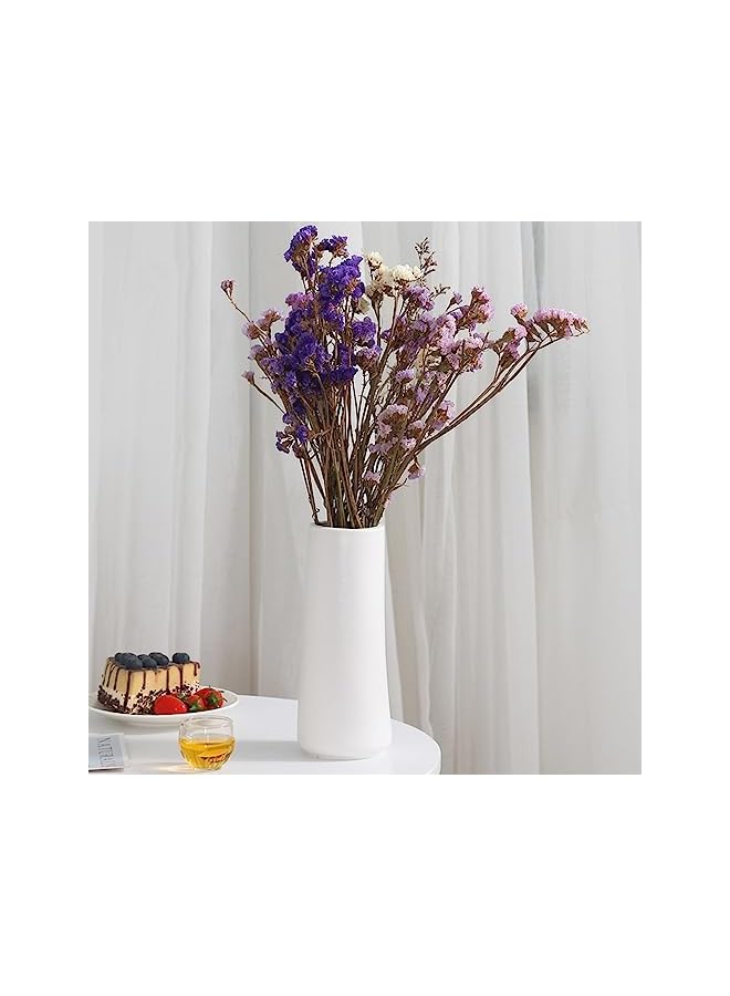 The Bros White Ceramic Vase Flower Vase for Modern Home Decor Minimalism Style White Vases for Flowers Pampas Flower Vases Modern Desk Aesthetic Room Decor - Image 5