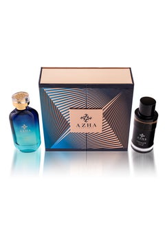 AZHA Azha Perfumes - 2Pc Gift Set Chevalier Noir EDP 100 ml for Men + Eternal Nights EDP 100 ml for Women  - Image 2