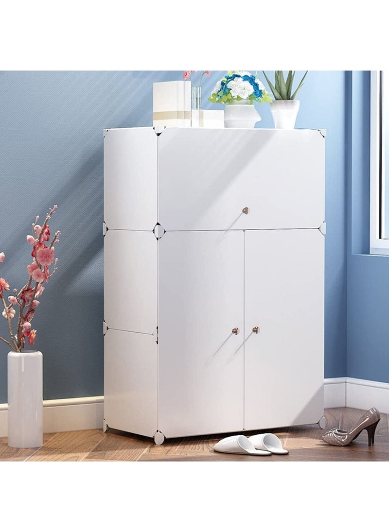 DubaiGallery Multi-step Adjustable Plastic Shoe Organizer White - Image 1