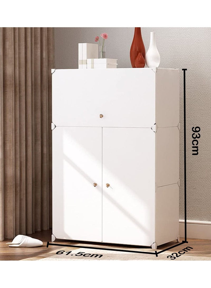 DubaiGallery Multi-step Adjustable Plastic Shoe Organizer White - Image 3