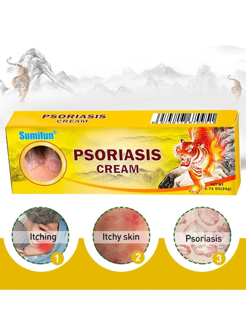 Sumifun Psoriasis Cream for Skin Relief, Advanced Herbal Formula Helps Reduce Itching, Redness, Scaling and Dryness, Soothing Care for Psoriasis, Eczema and Sensitive Skin - Image 4