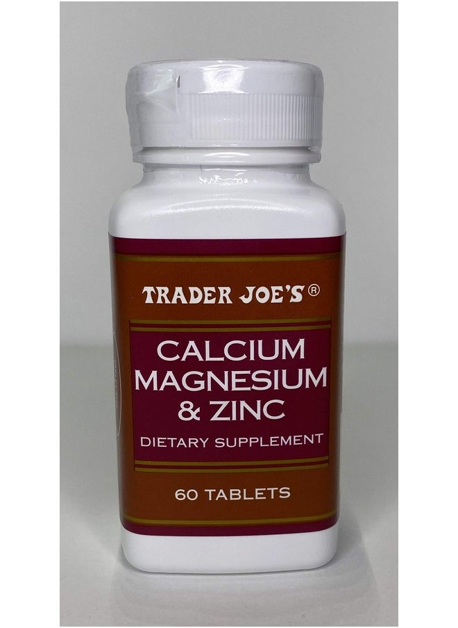 Trader Joe's Calcium Magnesium & Zinc 60 Tablet
