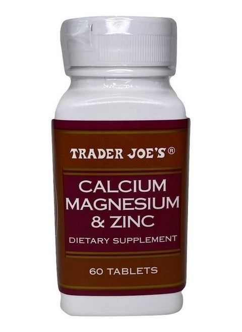 Trader Joe's Calcium Magnesium & Zinc 60 Tablet