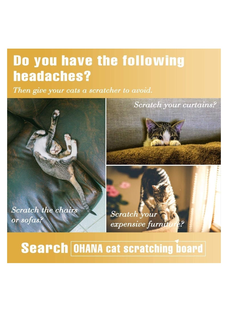 Cat Scratching Board S Curved Cardboard Pad With Catnip - Image 5