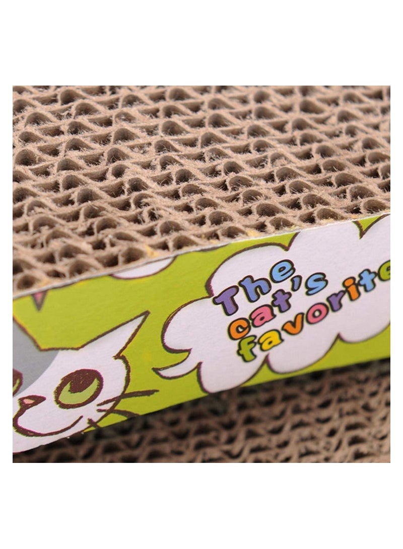 Cat Scratching Board S Curved Cardboard Pad With Catnip - Image 3