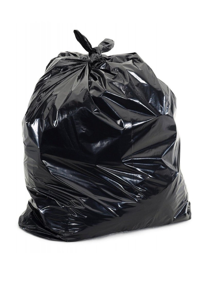Disposable Strong & Biodegradable Trash Can Bin Liners, 5 Rolls  Small Black Trash Bags Strong Garbage Bags, Waste Basket Liner, for Home, Kitchen, Office 110 X 130CM 20KG  - Image 3