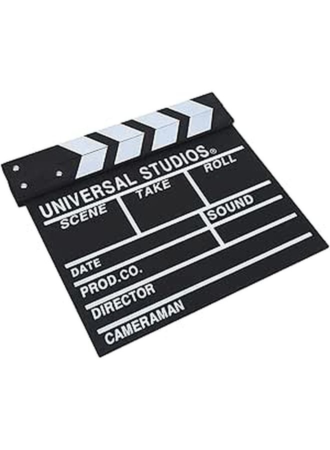Wooden Director Clapperboard Film Slate With Adjustable Bolts For Movie Shoot Props And Home Decor - Image 1
