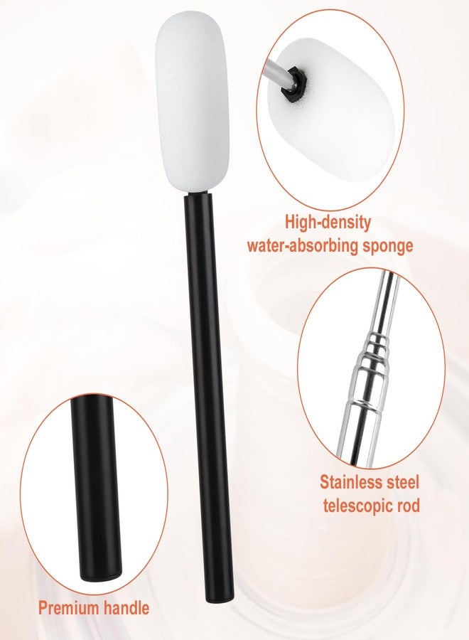 PEUTIER Telescoping Sponge Stick for Pottery, Retractable Pottery Sponge Stick Ceramic Shaping Tools for Cleaning up Excess Water from Tall or Narrow Pottery and Help Shape Sponge with Handle Mudtools - Image 4
