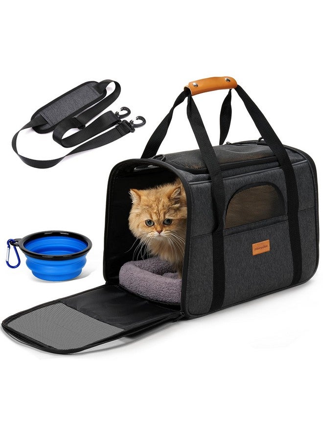 Morpilot Pet Travel Carrier Bag, Soft-Sided Dog Carrier Cat Carrier Pet Carrier (18 x 12.5 x 14 Inches), for Large Cats and Medium Puppies, w/Locking Safety Zippers, Foldable Bowl - Image 1