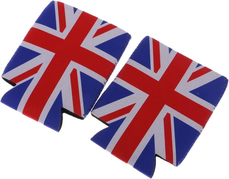 klarako 2 Pair UK Flag Beer Chilling Wrap Cooler Cover Party Favor - Image 3