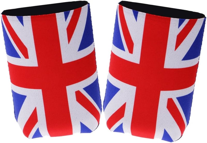 klarako 2 Pair UK Flag Beer Chilling Wrap Cooler Cover Party Favor - Image 2