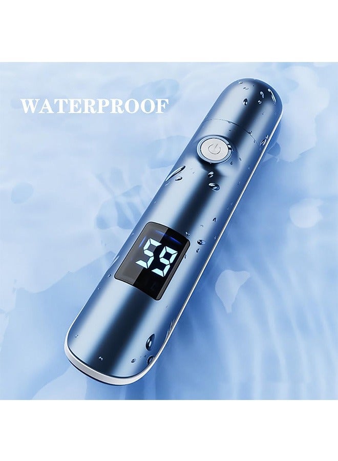 Garlo ar and Nose Hair Trimmer with LED Display, USB Rechargeable Nose Trimmer for Men Women, 3 in 1 Lightweight Waterproof Facial Hair Trimmer with Waterproof Dual Edge Blades. - Image 4