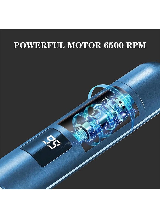 Garlo ar and Nose Hair Trimmer with LED Display, USB Rechargeable Nose Trimmer for Men Women, 3 in 1 Lightweight Waterproof Facial Hair Trimmer with Waterproof Dual Edge Blades. - Image 3