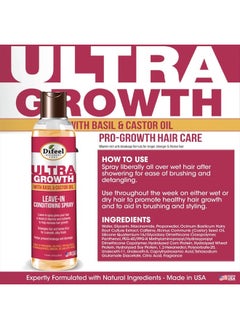 difeel Ultra Growth Basil & Castor Hair Oil Leave in Conditioning Treatment 8 oz. - Large Bottle  - Image 4