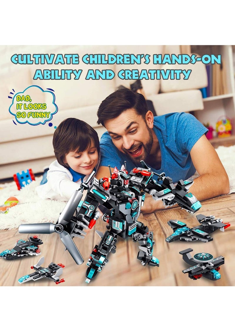 KASTWAVE STEM Robot Building Toys, 577 PCS Construction Toys 25-in-1 STEM Toys for 6 Year Old Boys Creative Building Bricks Engineering Vehicles Blocks Kit for Kids Age 6 7 8 9 10 11 Year Old - Image 2