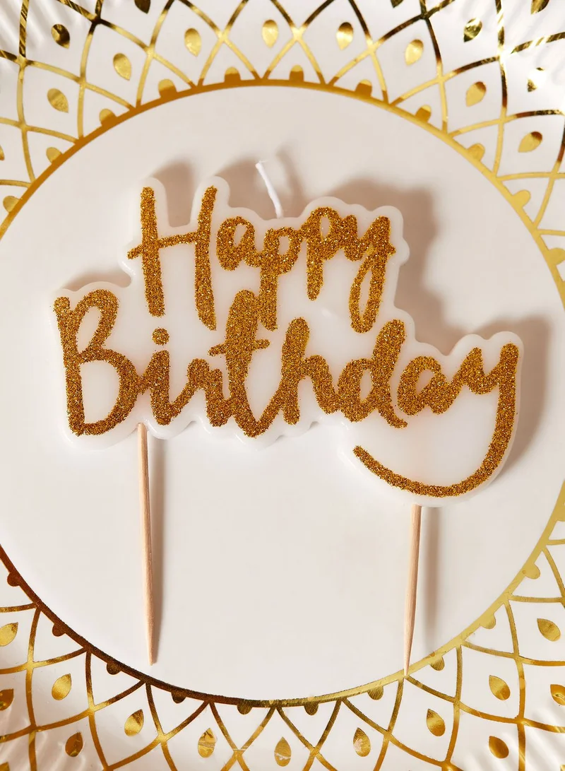 Ginger Ray Happy Birthday Candle