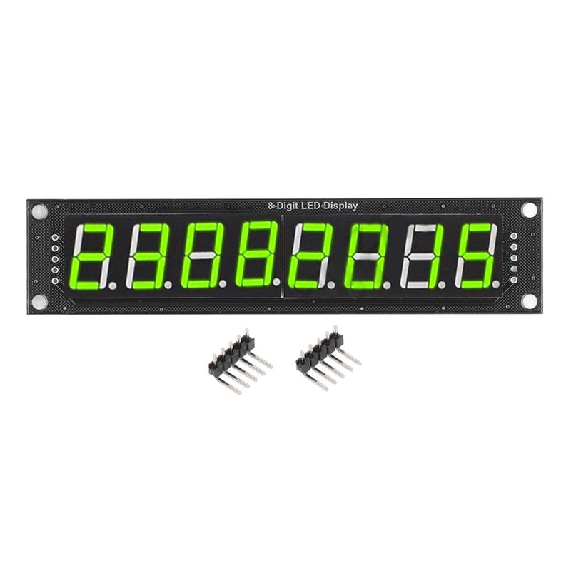 وحدة ضوئية إلكترونية رقمية عرض مقاطع LED أنبوب 8 أرقام مع محرك 74HC595 بلون أخضر 0.56 بوصة - Image 1