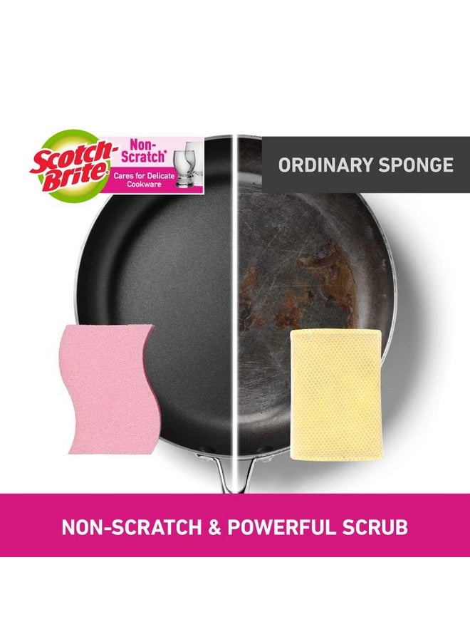 3M - Scotch-Brite Plastic Utensil Non Scratch Scrub Sponge-Pack Of 6 - Image 1