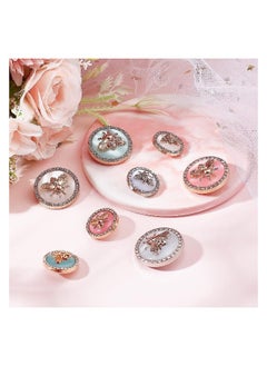 Round Metal Buttons 3D Bees Pattern Alloy Shank Buttons Enamel Blazer Buttons for Blazer Suits Coats Uniform and Jacket  4 Colors 16Pcs