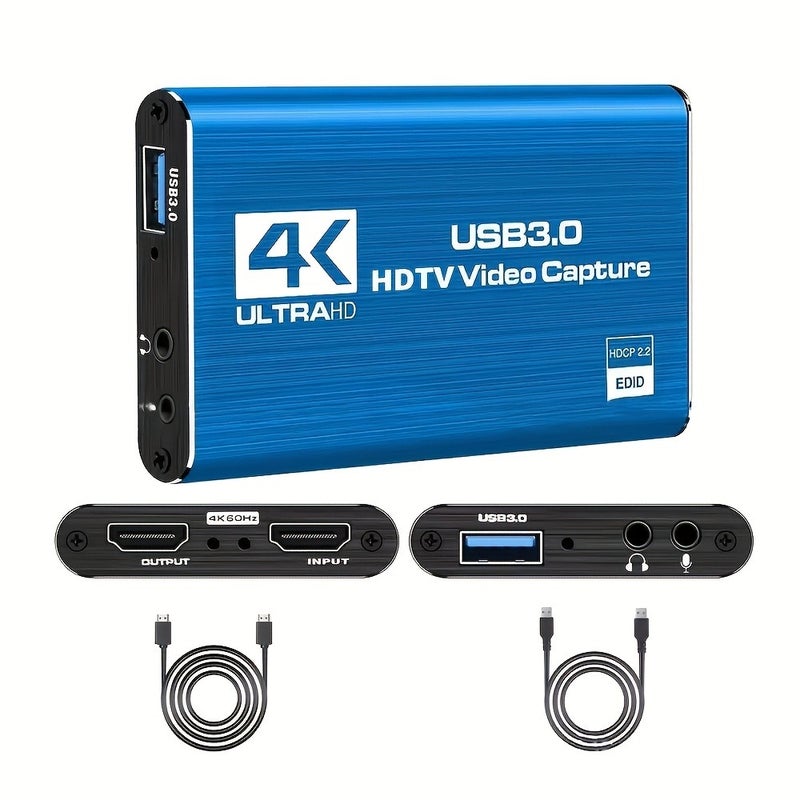 4K Ultra HD USB 3.0 Video Capture Card, 1080P 60fps Recorder for Live Streaming & OBS - Image 3